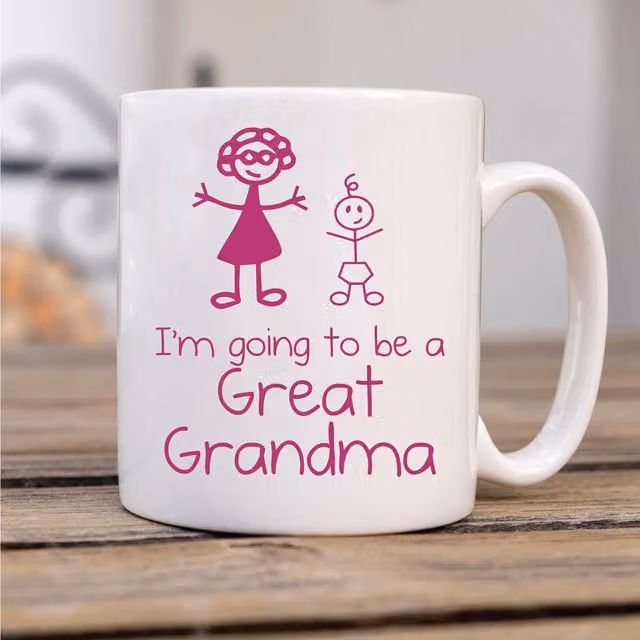 60 Second Makeover Limited I'm Going to be a Great Grandma Ceramic Mug in White