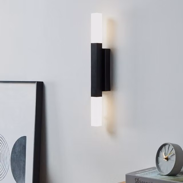 Eglo Alcudia LED Bathroom Mirror Light in Black