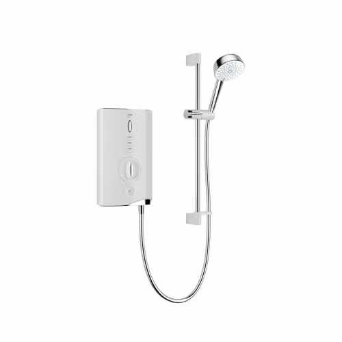 Mira Sport Max 10.8kW Single Outlet Electronic Mains Electric Shower in White