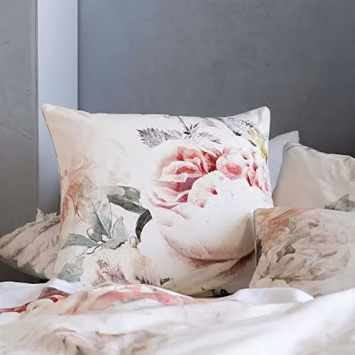 Linen House Sansa Soft Floral Cotton Pillowcase Sham, Multicolour, W/D/H: 65 x 65 x 65 cm – 2