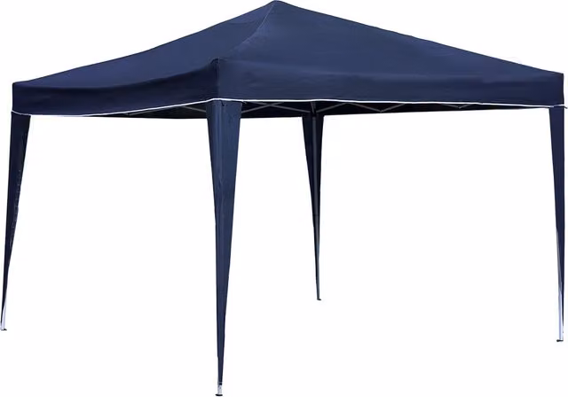 Charles Bentley Foldable Pop Up Gazebo, Blue, W/D: 300 x 300 cm