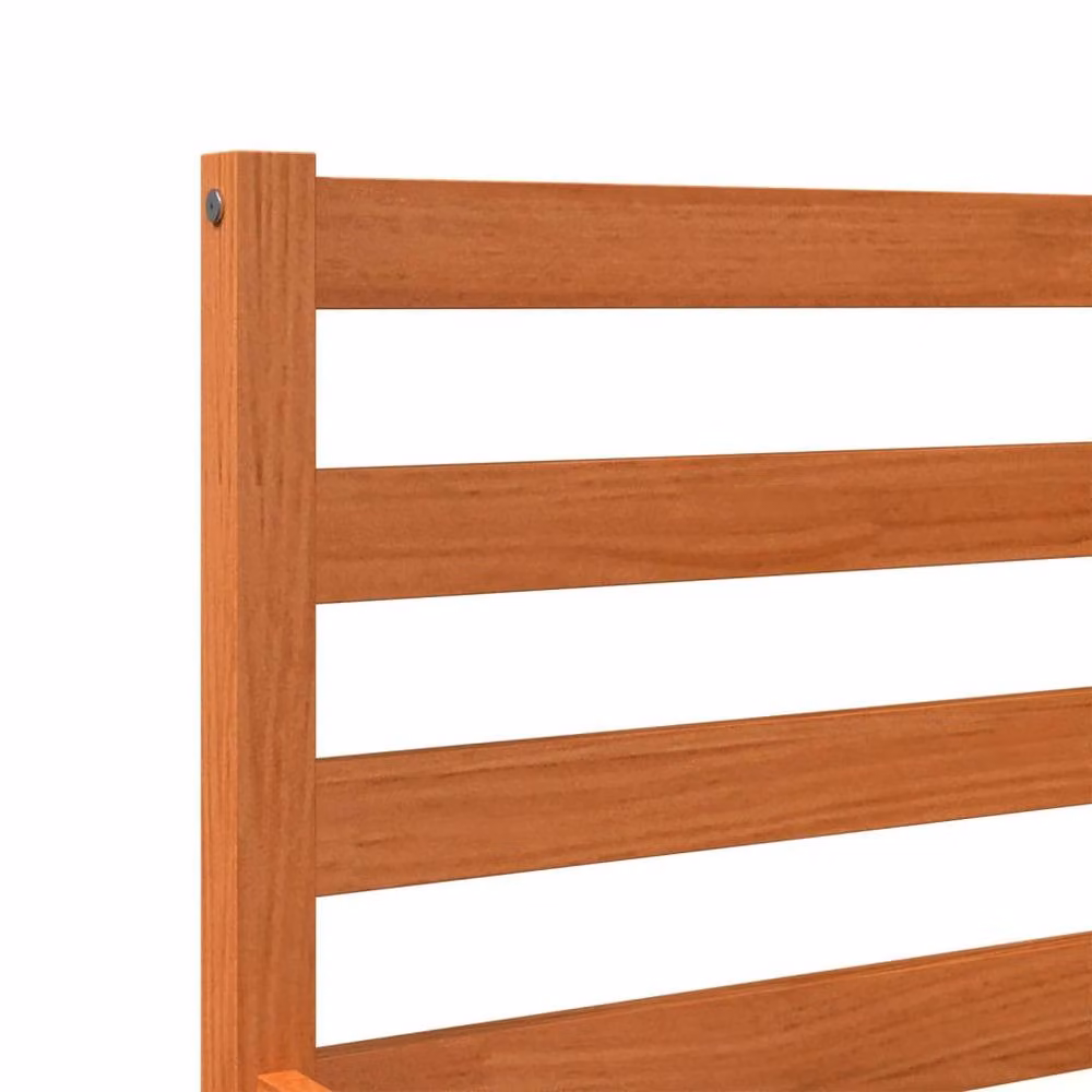 Berkfield Home Beautiful Super King Solid Pine Bed Frame, Wax Brown, W/D/H: 180 x 200 x 69.5 cm – 3