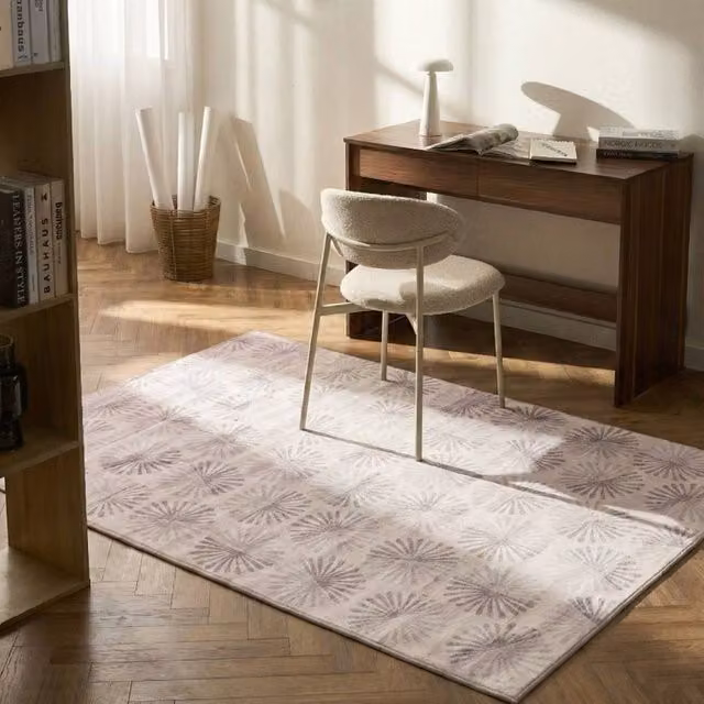 Wyld and Coco Modern Abstract Woven Area Rug in White, W: 140 cm, L: 200 cm – 1