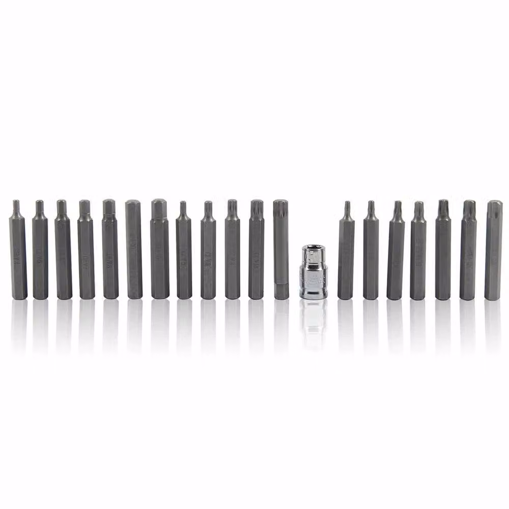 EONLION 40-Piece Hex Star Torx Spline Socket Bit Set in Red – 2