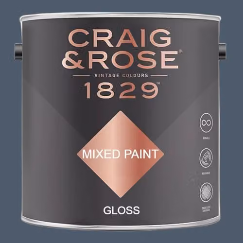 Craig & Rose 1829 Gloss Paint in Paynes Grey, 2.5l