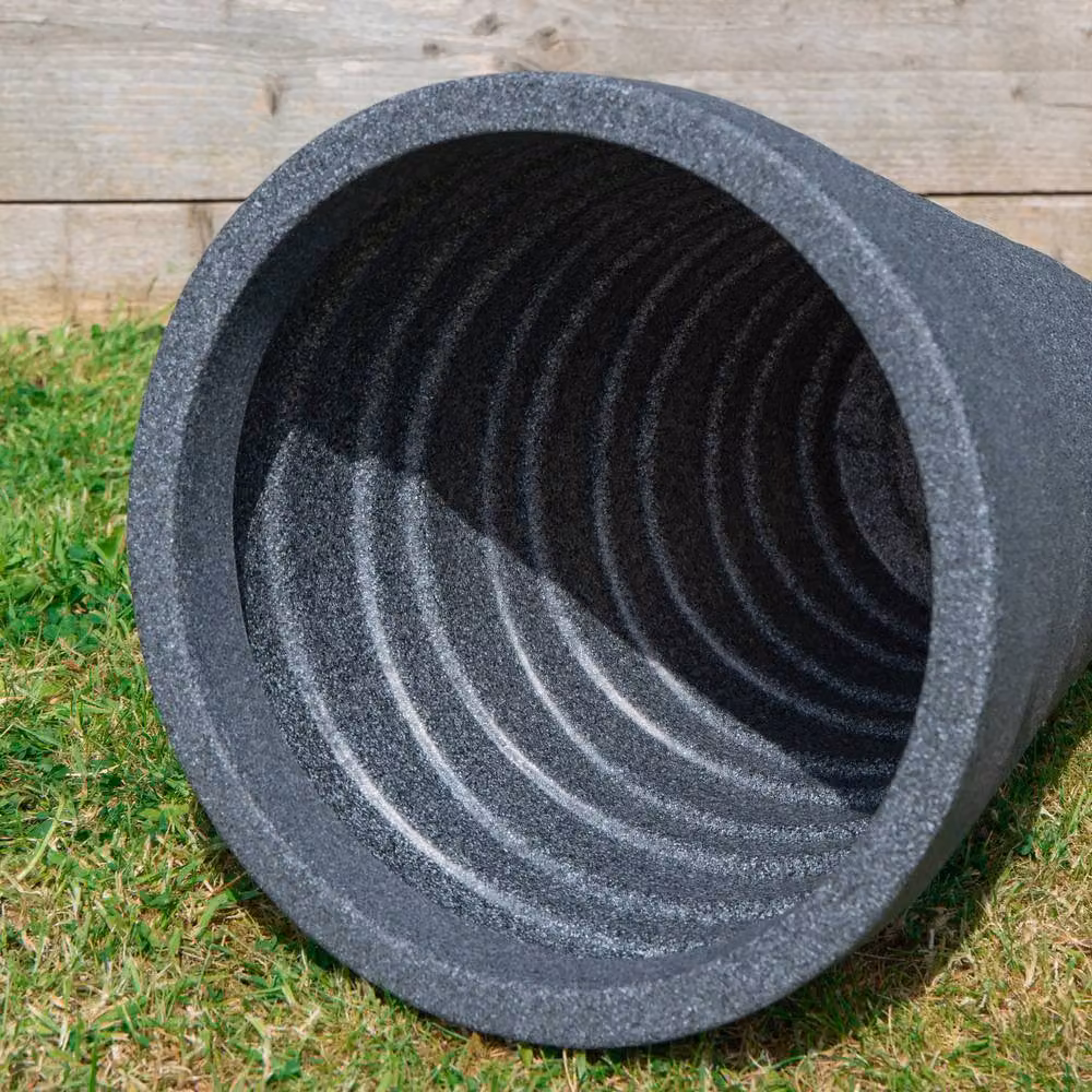 Samuel Alexander Trojan Garden Plant Pot in Grey, Plastic, Diameter: 33 cm – 2