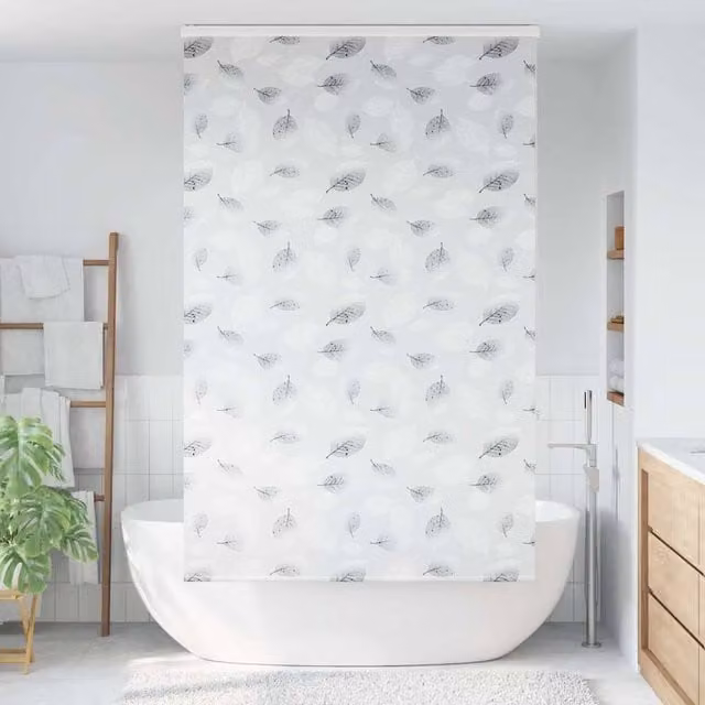 Berkfield Home Shower Roller Blind with Cassette, Grey, W: 116 cm, H: 240 cm