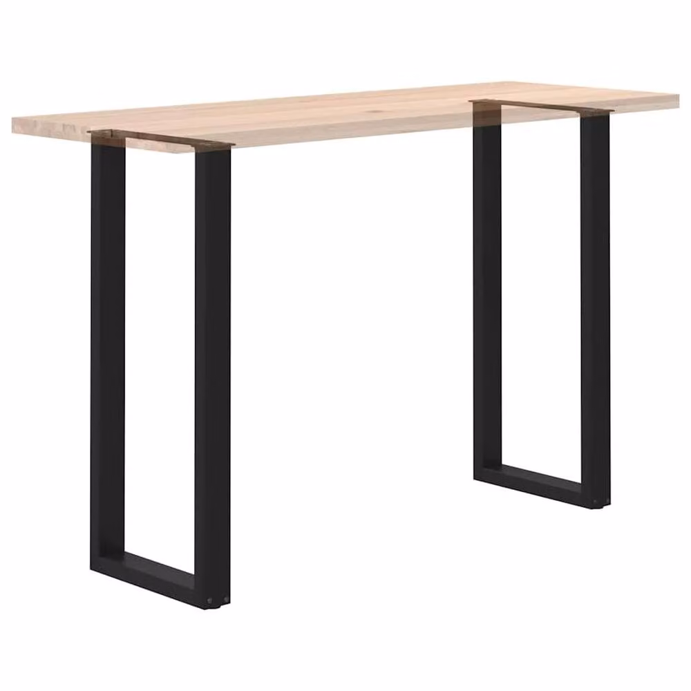Berkfield Home Modern U-Shaped Coffee Table Legs, 2 Pieces, Black Steel, W: 110.5 cm, D: 40 cm – 5