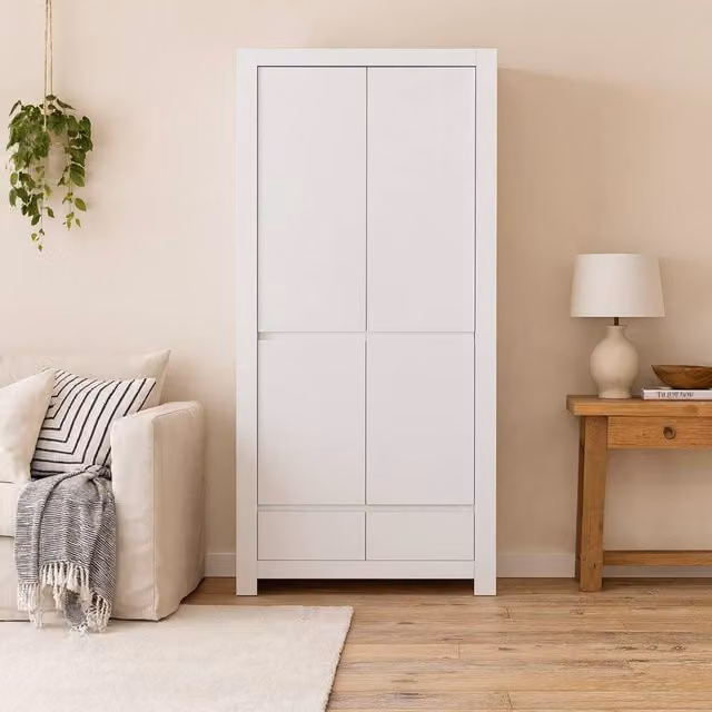 Wyld Haus Vienna 2 Door Wardrobe in White – 1