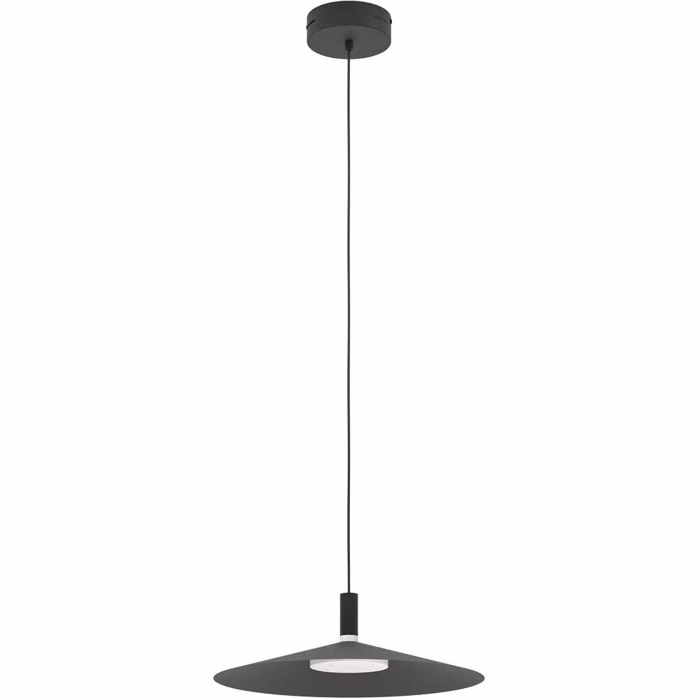 Loops Modern Black LED Pendant Ceiling Light with Included Bulb – 2