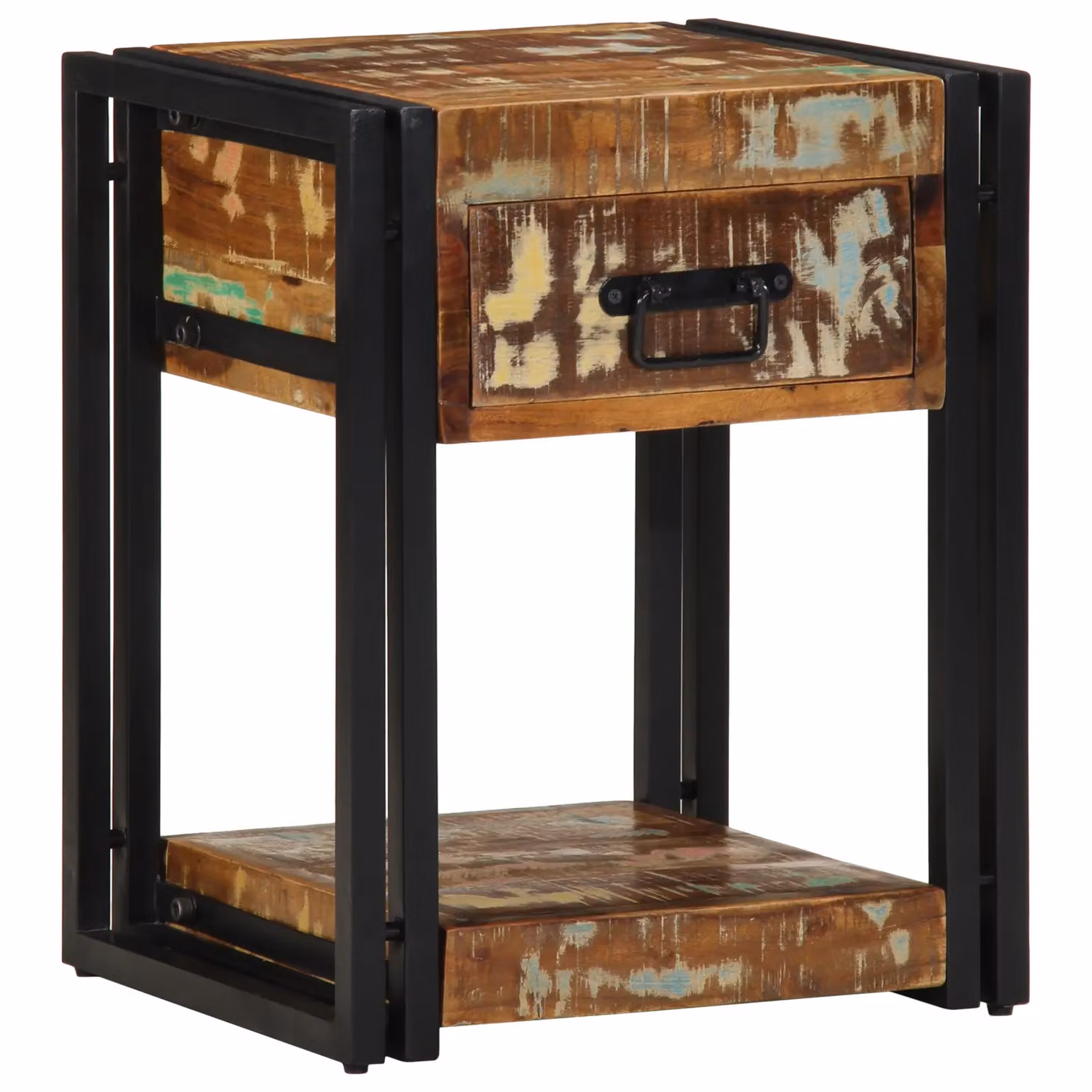 Berkfield Home Set of 2 Reclaimed Solid Wood Bedside Cabinets in Brown, W/D/H: 40 x 35 x 50 cm – 2