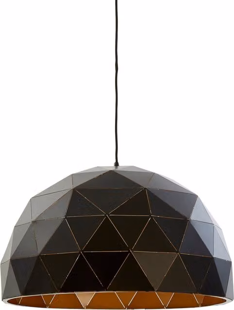 Orsina Fifty Five South Black and Copper Dome Pendant Light