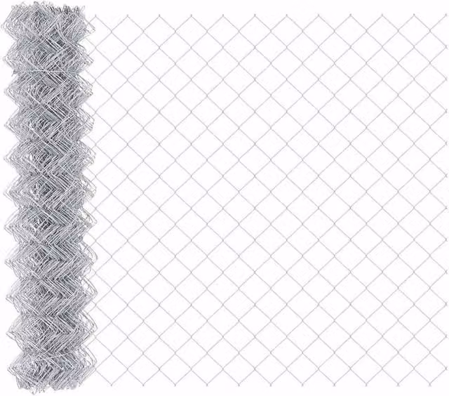 Berkfield Home Silver Galvanised Steel Chain Link Fence, H: 140 cm x W: 10 m