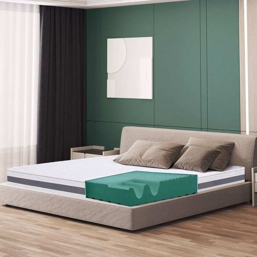 The White Stone Antibacterial Waterfoam Mattress in White, W: 135 cm, D: 185 cm, H: 16 cm – 2