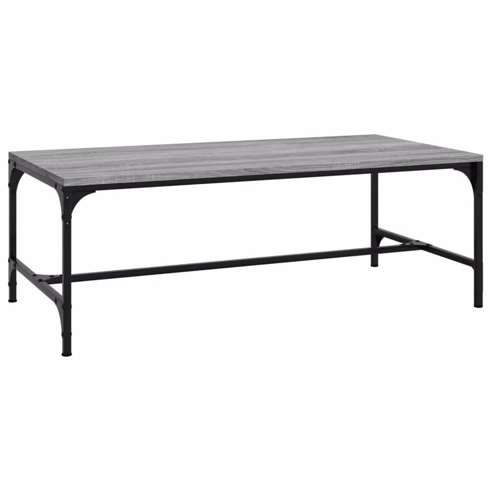 Berkfield Home Decorative Coffee Table in Grey Sonoma, W/D/H: 100 x 50 x 35 cm – 2