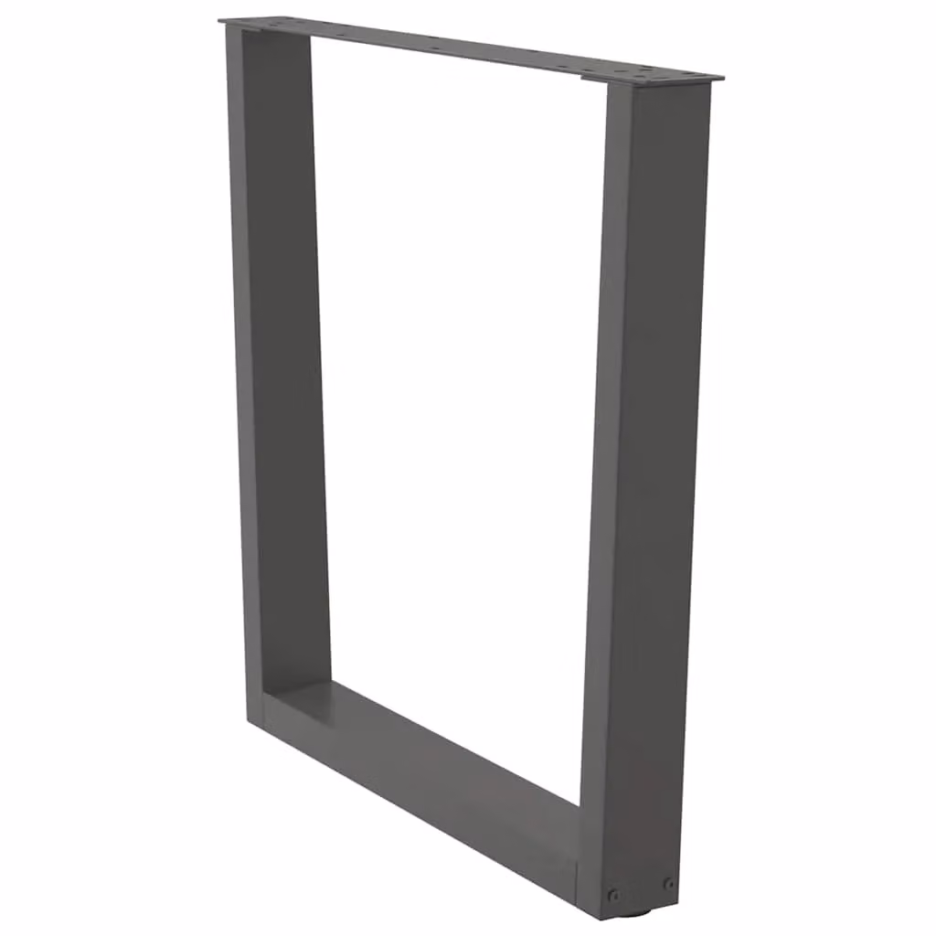 Berkfield Home V-Shape Dining Table Legs, 2 Pieces, Anthracite Steel, H: 72-73.3 cm x W: 80 cm – 4