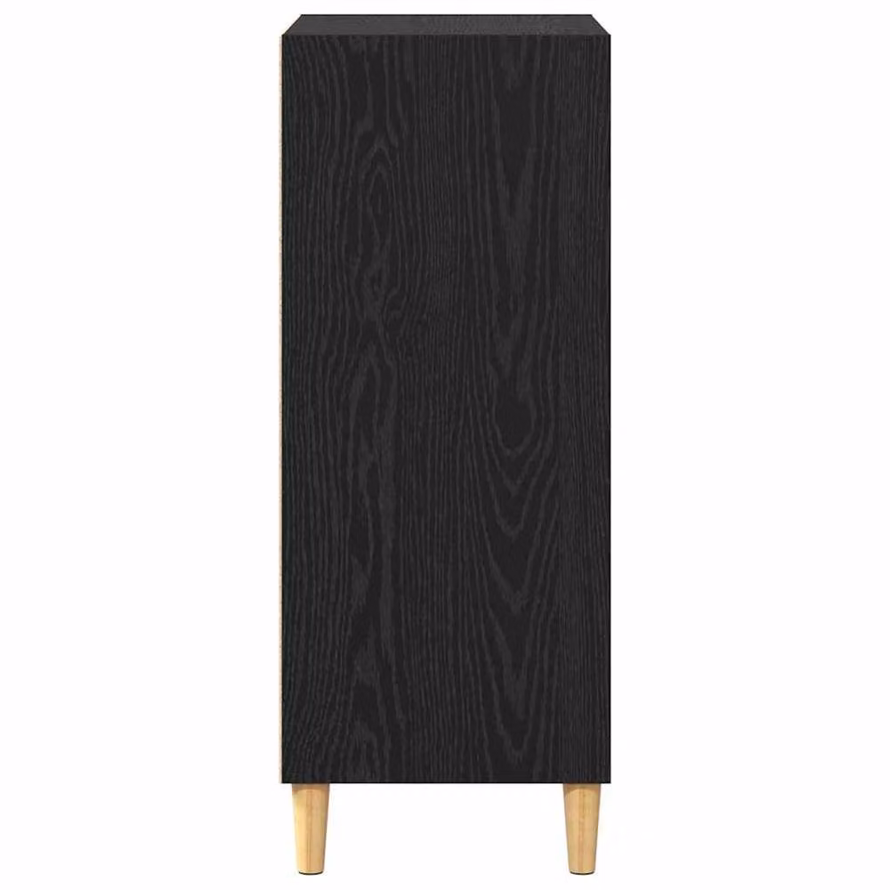 Berkfield Home Modern Sideboard with Shelf in Black Oak, W/D/H: 57 x 35 x 90 cm – 4
