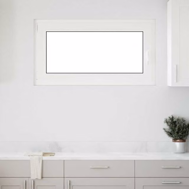 Berkfield Home RISOR Basement Tilt and Turn Window, White, W: 110 cm, H: 60 cm, DIN Left