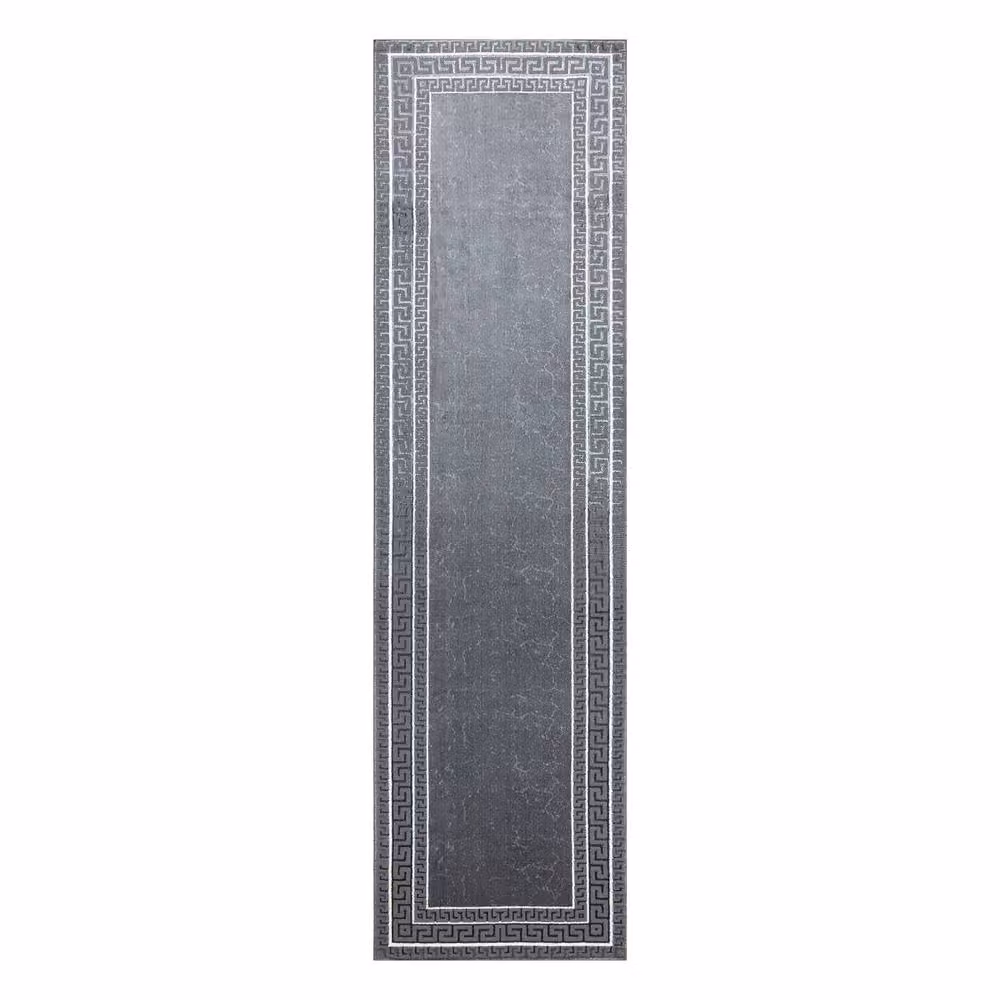 RugsX Allure Geometric Modern Runner in Grey, W: 70 cm, L: 300 cm – 2