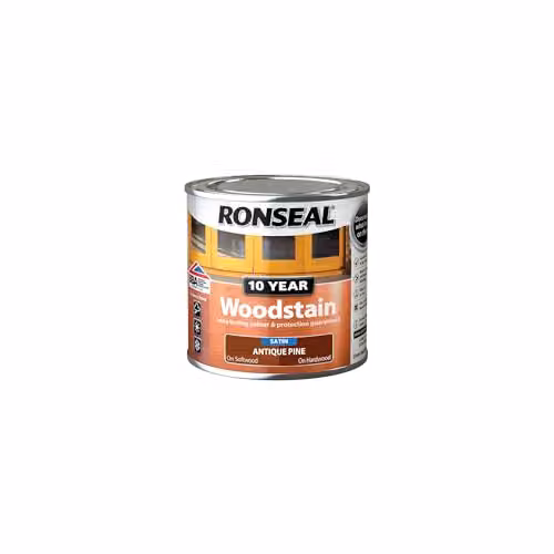 Ronseal 10 Year Woodstain Antique Pine Brown 250ml – 2