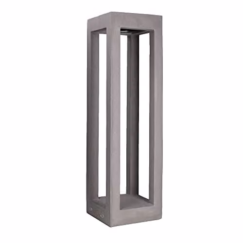 Netlighting Forlight Box 700mm Outdoor LED Bollard, Grey Concrete, IP65, 5.8W, 4000K, 115lm – 1