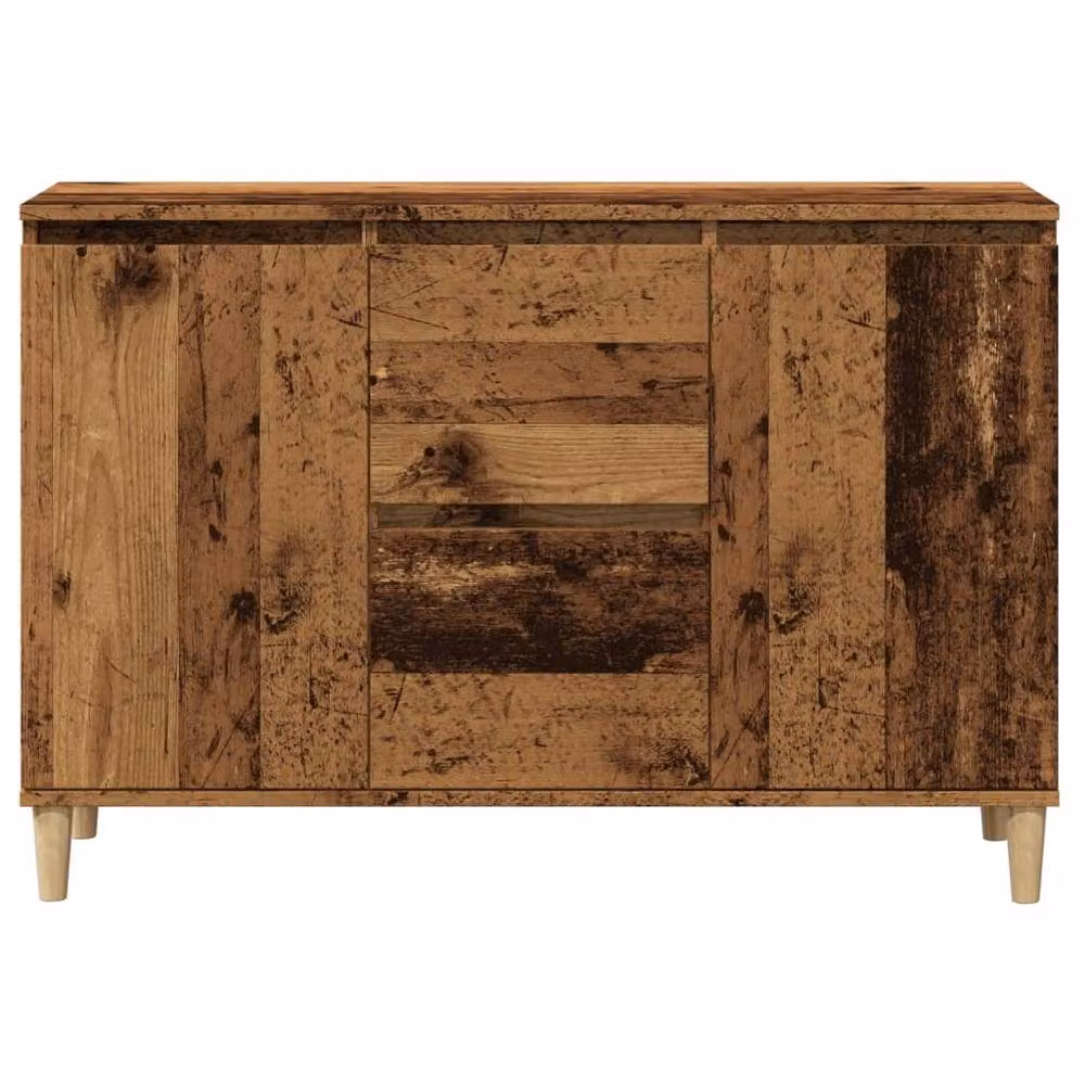 Berkfield Home Old Wood Sideboard in Brown, W/D/H: 102 x 35 x 70 cm – 4
