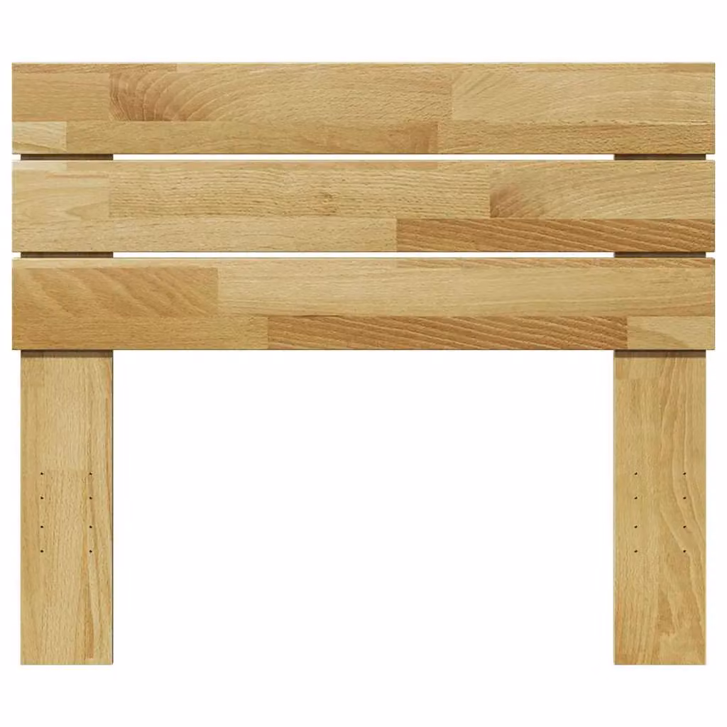 Berkfield Home Solid Oak Headboard in Brown, Width: 90 cm – 2