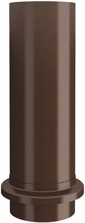 Lindab Brown Galvanised Steel Drain Shoe 120mm