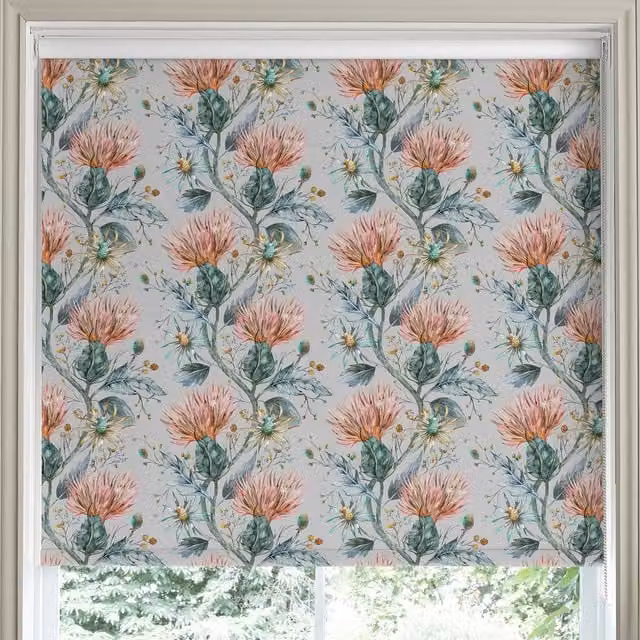 Voyage Maison Elysium Made to Measure Thermal Insulating Blackout Roller Blind in Multicolour Floral Design