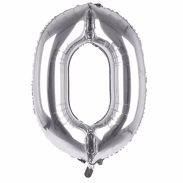 Sensations Giant Silver Number 6 Foil Balloon