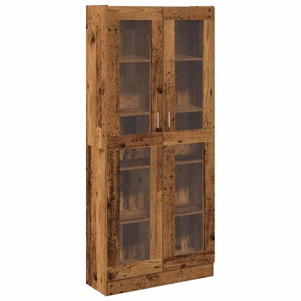 Berkfield Home Old Wood Highboard in Brown, W/D/H: 82.5 x 30.5 x 185 cm – 2
