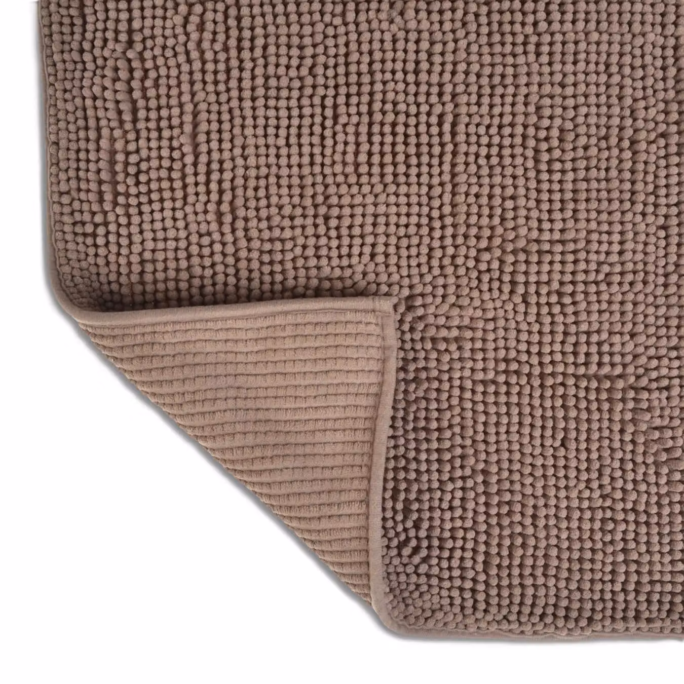 Allure Bath Fashions Supersoft Chenille Bobble Two Piece Bath and Pedestal Mat Set in Brown – 2
