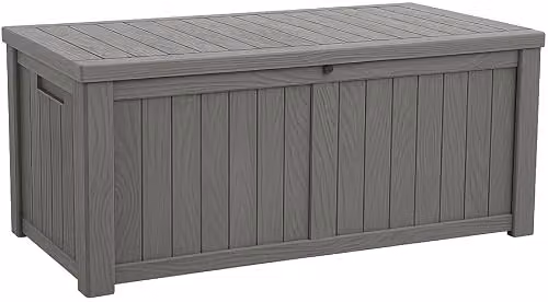 Centurion Supports Tungsten 450 Litre Waterproof Lockable Garden Storage Box in Greige, W/D/H: 119 x 67.5 x 67.5 cm – 1
