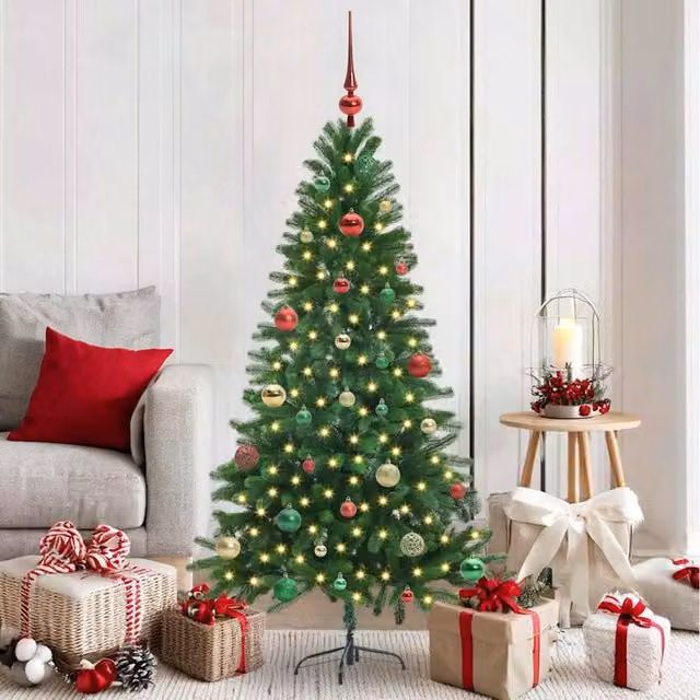 Berkfield Home Green Christmas Tree with 150 LEDs and Stand, Height: 150 cm – 1
