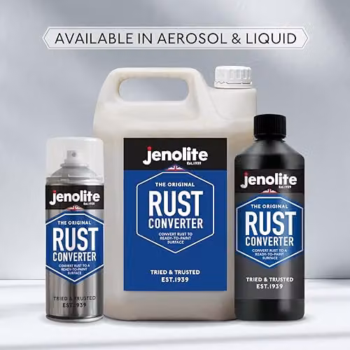 JENOLITE Rust Converter Liquid, 150 ml, Water-Based Metal Treatment and Corrosion Inhibitor – 6