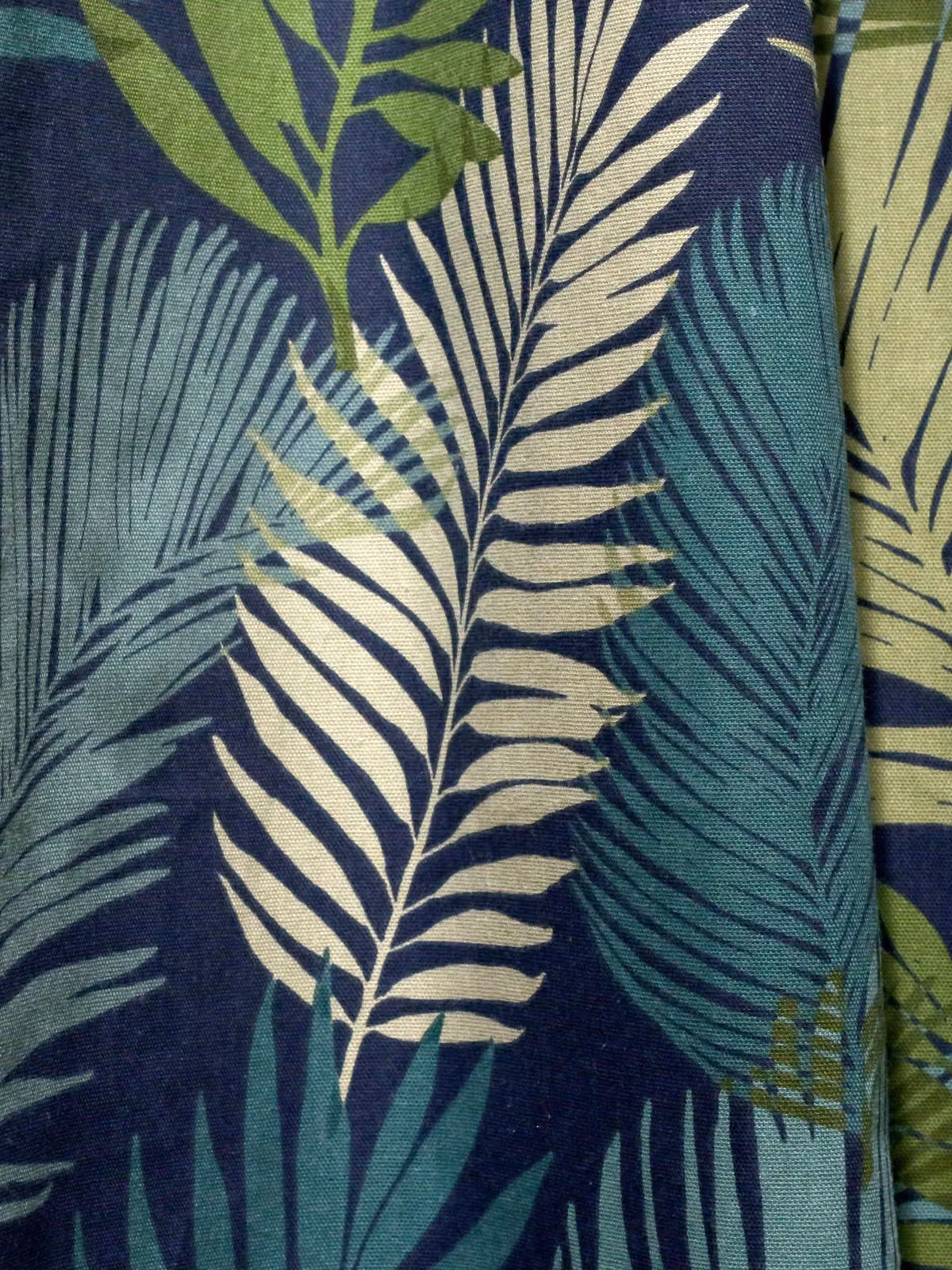 Fusion Tropical Exotic Palm Leaf Print 100% Cotton Eyelet Curtains, Multicolour, Width: 168 cm, Drop: 137 cm – 3