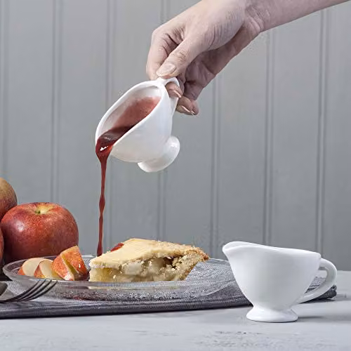 Bartleet & Sons 1750 Set of 2 White Porcelain Drip-Free Mini Sauce Boats, 45 ml each – 4