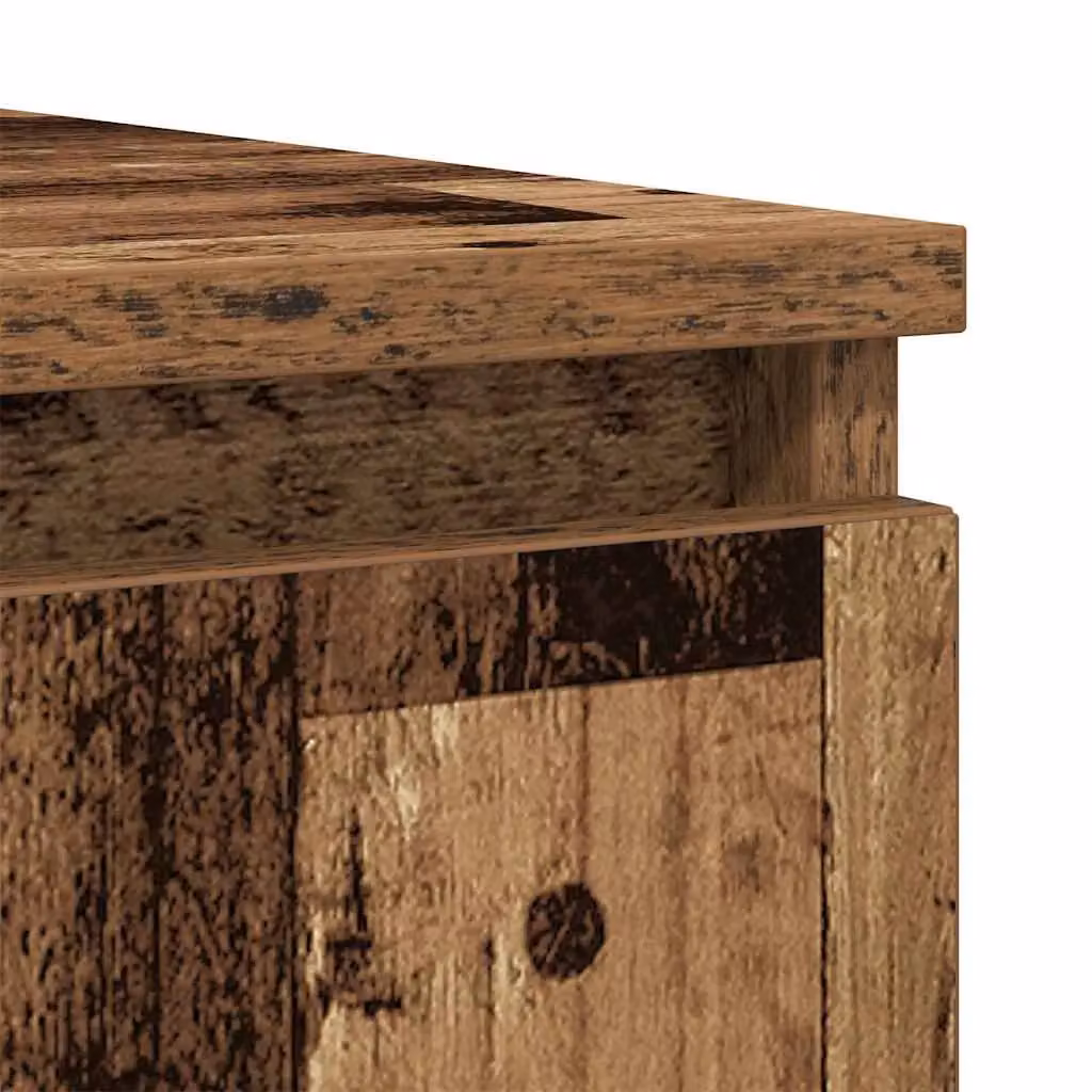 Berkfield Home Rustic Sideboard with Drawers in Brown, W/D/H: 100.5 x 35 x 76 cm – 5