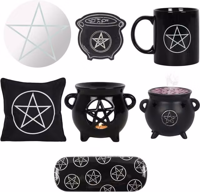 KDMK Geometric Ceramic Pentagram Gift Set in Black