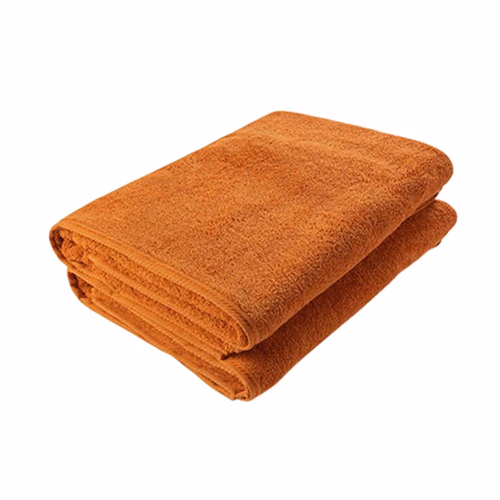 ARTG Fluffy Cotton Terrycloth Bath Towel in Orange – 2