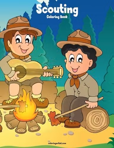 Scouting Coloring Book 1: Volume 1 Multicolour Childrens Paper Book