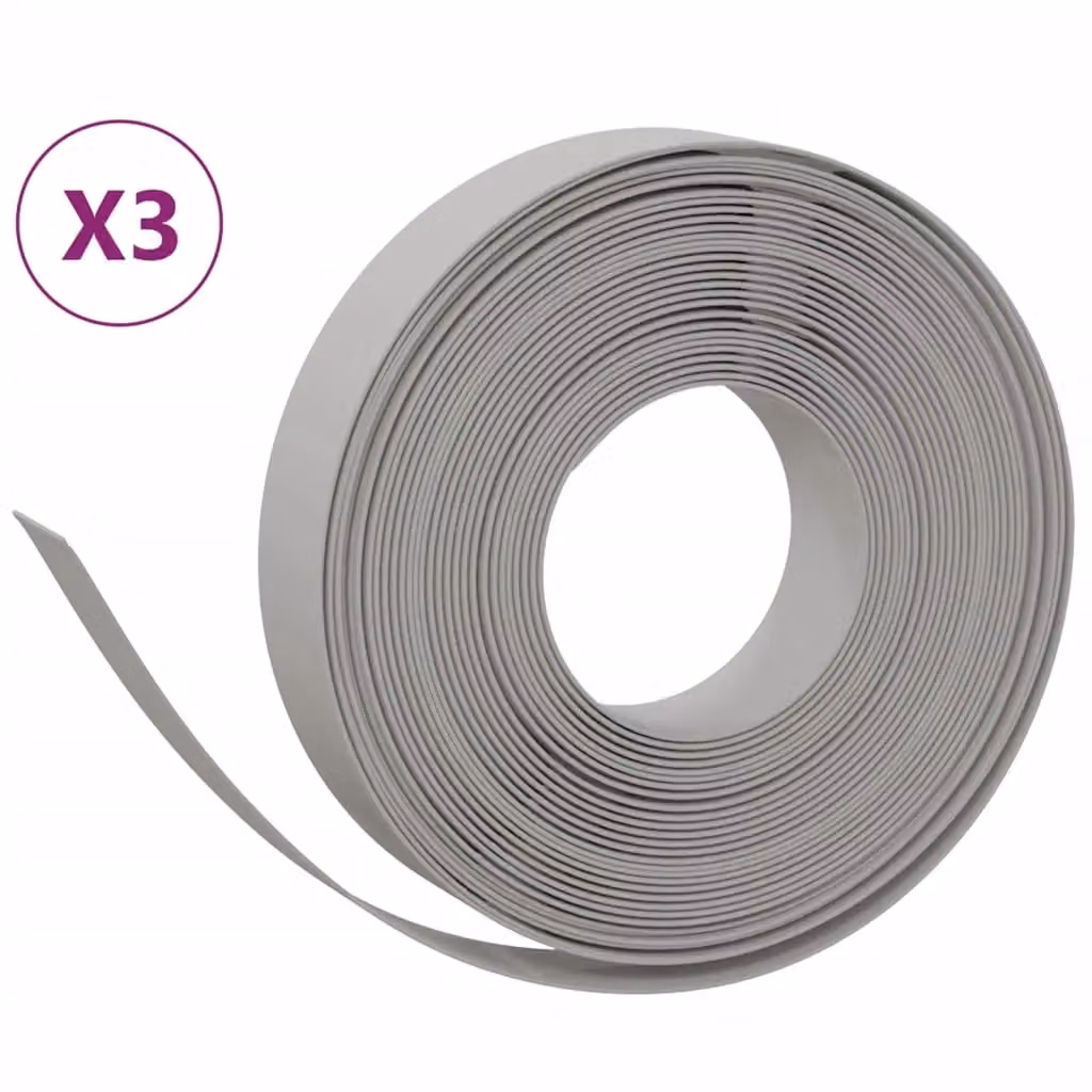 Berkfield Home Garden Edgings, 3 Pack, Grey Polyethylene – 2