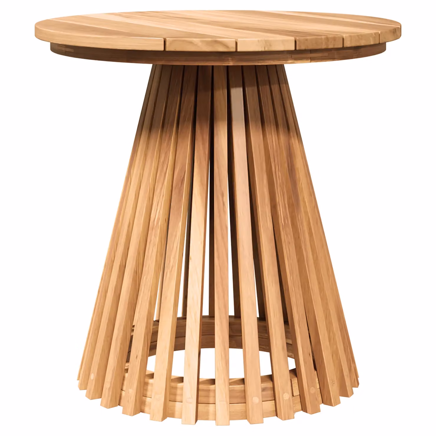 Berkfield Home Garden Side Table in Brown Solid Teak Wood W/D/H: 50 x 50 x 49.5 cm – 2