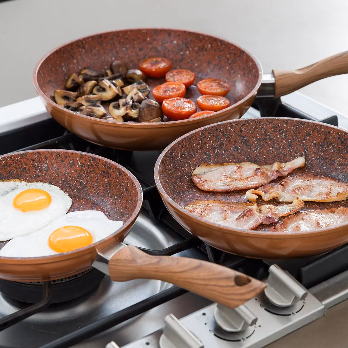JML Copperstone Non-Stick Frying Pan, Copper, 28 cm – 4