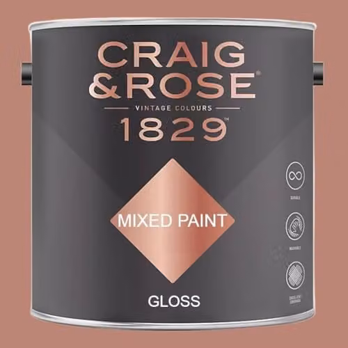 Craig & Rose 1829 Gloss Venetian Red Paint, 2.5 l