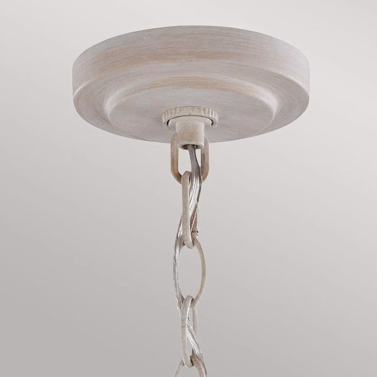 Netlighting Hartsville 5 Light Chandelier in White with Beachwood Finish and E14 Base – 2