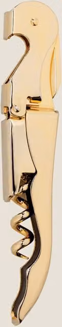 Uberstar Gold Waiters Friend Corkscrew with Ergonomic Grip and Foil Cutter