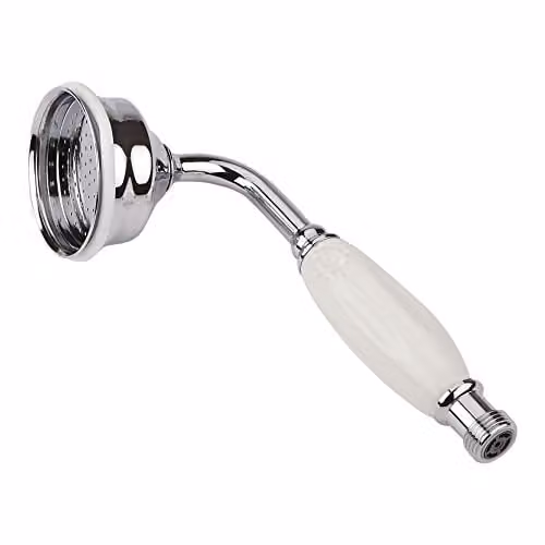 VeeBath Beta Round Hand Held Shower Head, Chrome, 180 mm – 1