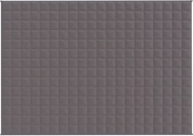 Berkfield Home Grey Weighted Blanket, 10 kg, W: 140 cm, D: 200 cm