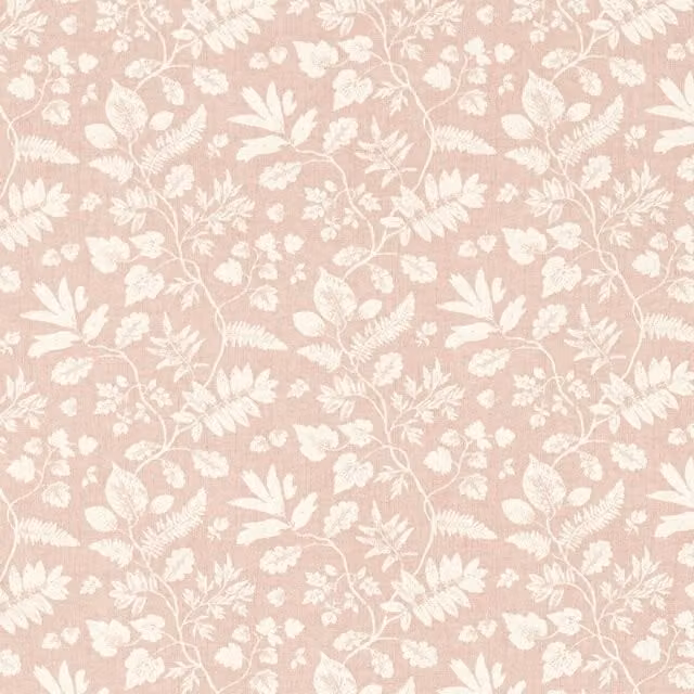Clarke & Clarke Bellever Fabric in Blush Pink